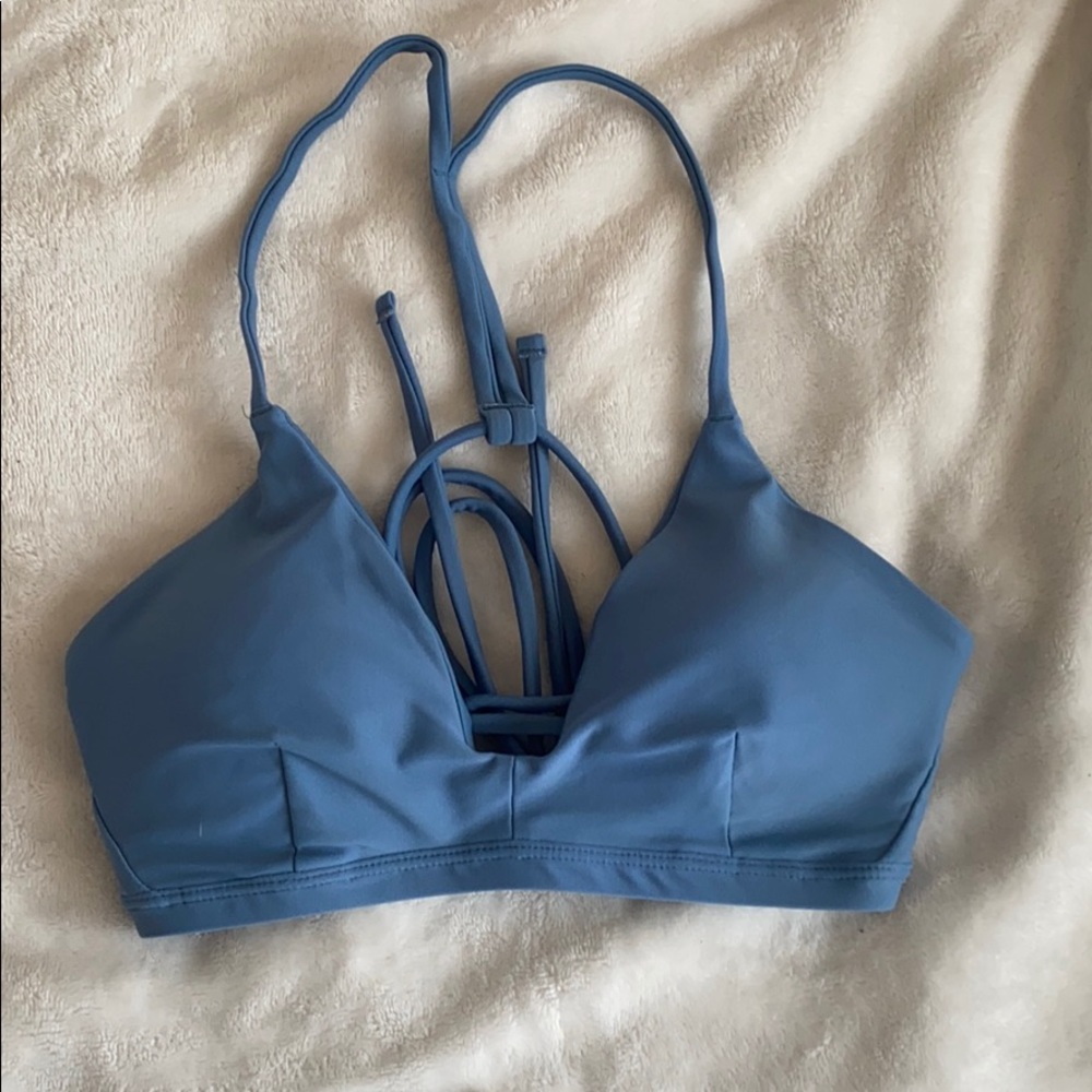 Blue Hurley padded bikini top